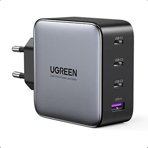 Ugreen Nexode 100W USB C Ladegerät GaN USB C Netzteil 4 Ports Charger