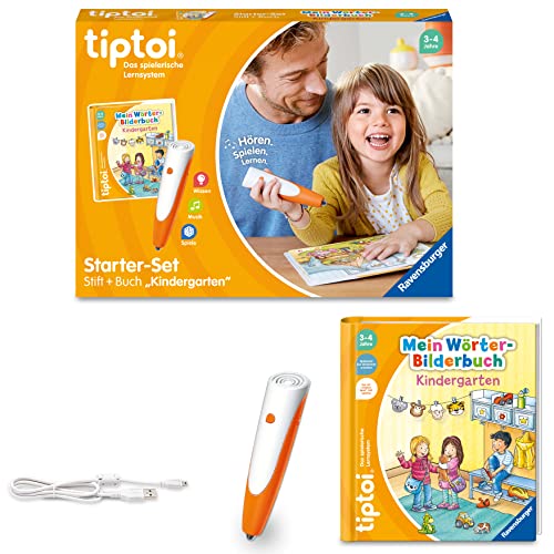 Ravensburger - tiptoi - Starter-Set, Stift und Wörter-Bilderbuch Kindergarten