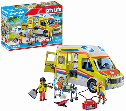 Playmobil 71202 - City Life - Rettungswagen mit Licht und Sound