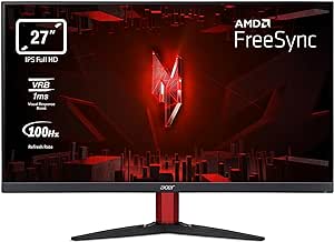 Acer Nitro KG272Ebmiifx, Monitor Gaming PC 27, Display IPS Full HD - W23-KR7634