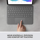 Logitech Folio Touch iPad Pro Tastatur - Grau 1., 2., 3. und 4. Generation – 2018, 2020, 2021, 2022