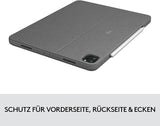 Logitech Combo Touch für iPad Pro 12,9 Zoll (5. Generation), Tastatur